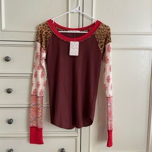 Free people long sleeved tee